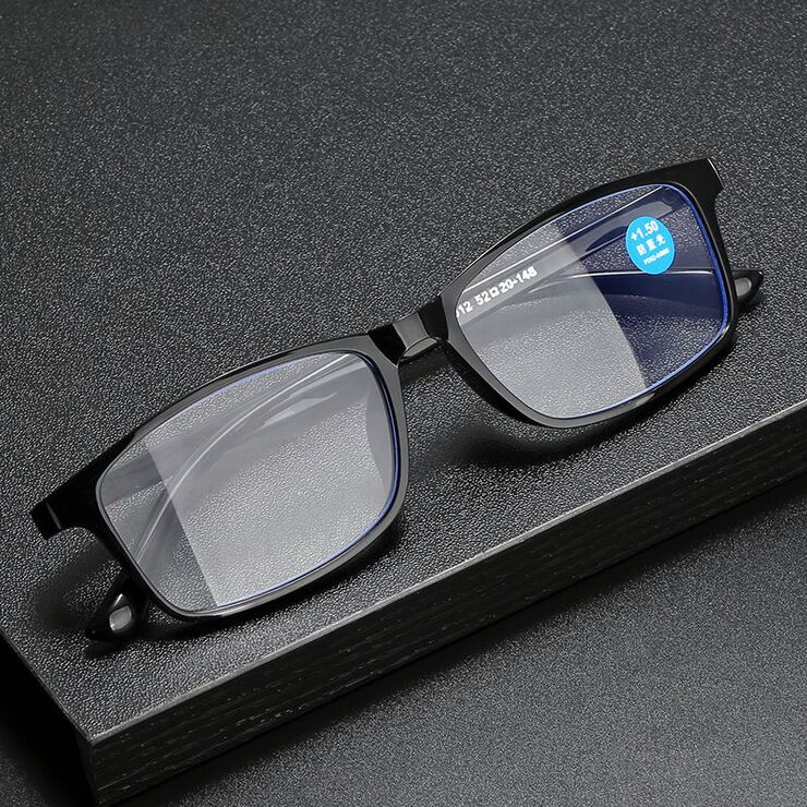 TR90 glasses for reading, with Blue ray cut protection, diopters from +1.00 to +4.00, RMC=62-64, TR9012老花