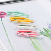 Пинцет пластиковый с палочкой в индивидуальной упаковке в цветной коробочке XY2000