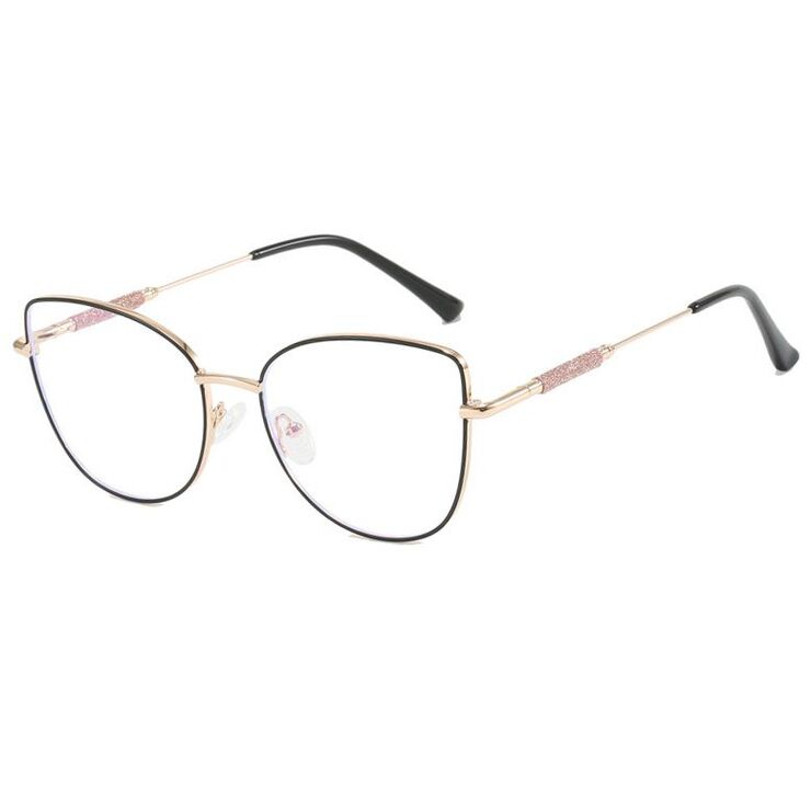 Metal glasses with blue light protection for women 7140-PN