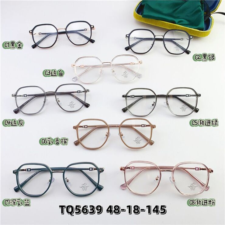 Оправа гибридная, металл + TR90, линзы с Blue Block покрытием SANTA TQ5639