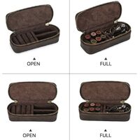 Сумка-барсетка-чехол из натуральной кожи для очков и девайсов с молнией CF1169