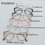Metal + TR90 plastic ultrathin women's frames with spring hinges Wilibolo TR3083