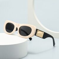 Plastic sunglasses in the shape of a 