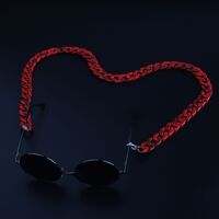 Acrylic non-slip chain, concave shape, for glasses and masks GB012-1