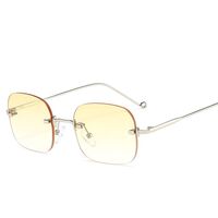 Metal rimless sunglasses with UV400 protection 2945-GT