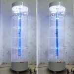 Acrylic floor rotating display stand for glasses, frames, cases and accessories 15005, size 150 * 40 cm