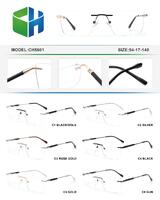 Metal rimless frame CH5601-DA