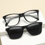 TR90 plastic frame with spring hinges + 5 polarized sun protection magnet clip-on set El Dorado EL1202