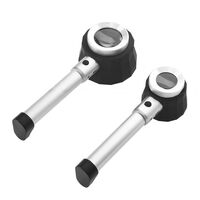 Magnifier with universal backlight, magnifying glass with handle SZ-6-XX-1, diameter 37 mm, magnification: 30Х