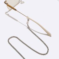 Silver-colored metal non-slip chain, for glasses and masks GL1559