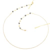 Металлическая нескользящая цепочка, с глазами и цветочками, для очков и масок GL262