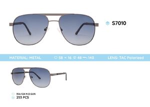 Metal frame polarized sunglasses S7010