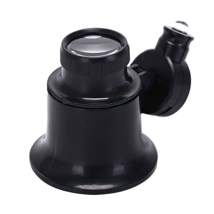 Portable pocket magnifier with backlight 13B-9A, diameter: 15 mm, magnification: 20X