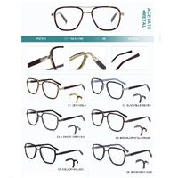 Plastic frames for glasses acetate material Big City collection P27313