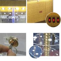 Acrylic floor rotating display stand for glasses, frames, cases and accessories 18006F-3, size 176 * 58 cm