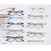 Combined frame (metal + TR90) with Blue Ray Cut protection lenses and flex MAMO QQ7022