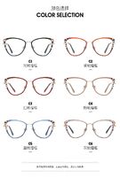 Combined frame (metal + TR90) or glasses with blue light protection, with spring hinges FA87249