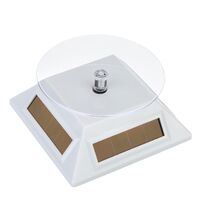Tabletop glasses stand - solar powered revolving display 003白