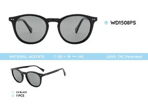 Plastic acetate frame polarized sunglasses WD1508PS