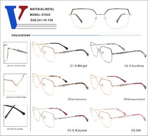 Оправа металлическая полуободковая с флексом D1042-DA