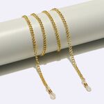 Gold-colored metal non-slip chain, for glasses and masks GL1648