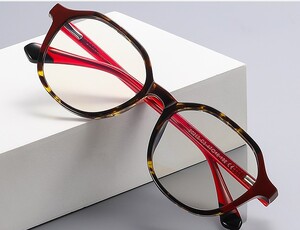 Optical frame student glasses, two-color, fashion, cross-border plastic frames for glasses TR90+CA material (flex hinges) FOCUS FCS20213