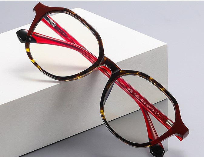 Студенческие очки в оптической оправе, двухцветные, модные, трансграничные пластиковая, материал TR-90+CA (флекс!) FOCUS FCS20213