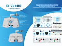 Портативный автоматический фороптер с управлением через Bluetooth и Wi-Fi, KF-ZD6000