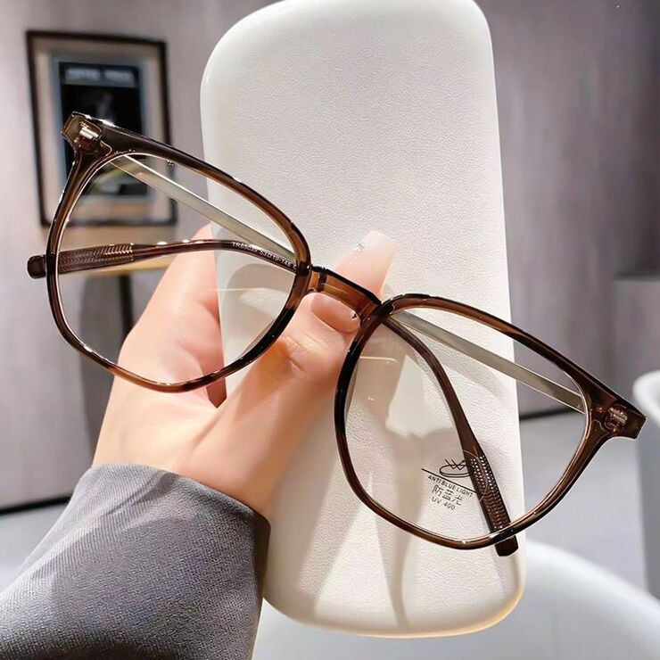 TR90 glasses, with case, with Blue ray cut protection KY85039