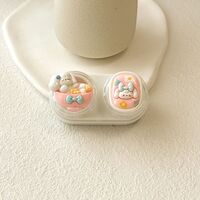 Mini soft contact lens kit retractable W-CT22爱心花狗