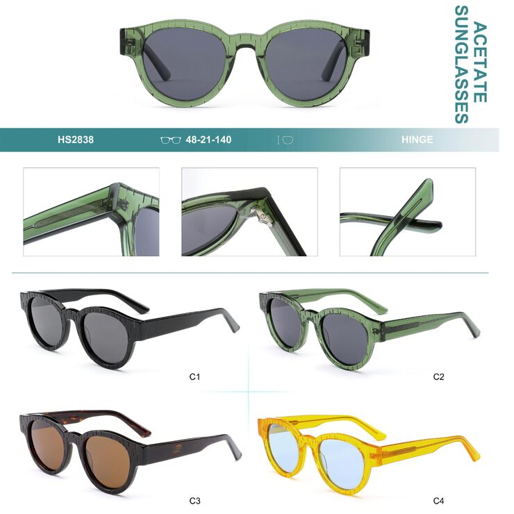 Polarized acetate plastic sunglasses Big City HS2838