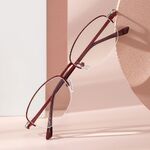 Metal Blue Block reading glasses with blue light protection FENQI F8346