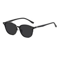 Оправа металлическая с защитой от синего света с флексом + магнитная солнцезащитная насадка (клипон) 7022-GT