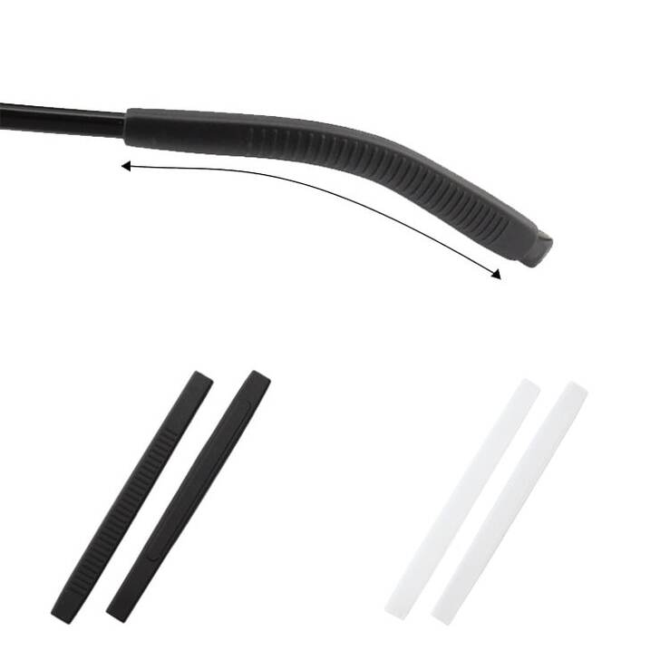 Наконечники на заушники силиконовые утолщенные, длина 80 (140) мм, отверстие 2.5*5 мм