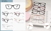 Plastic acetate frame for women, with spring hinges Big City MS8414