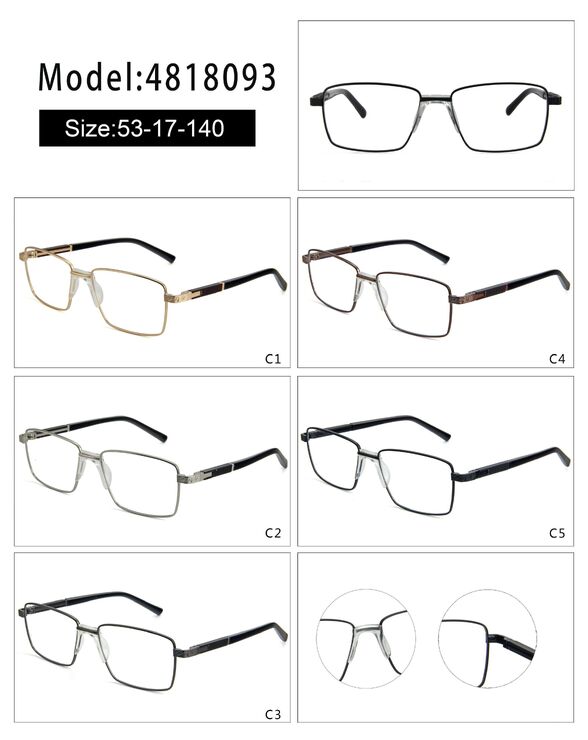 Оправа металлическая с мягким носоупором и флексом 4818093-DA