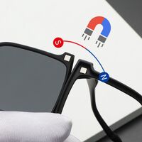 Оправа пластиковая из поликарбоната + 3 раздельные поляризационные солнцезащитные насадки (клипон) на магните + футляр El Dorado EL9806