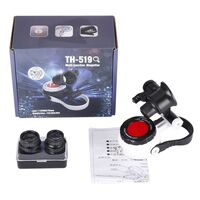 Лупа портативная карманная с подсветкой 519, диаметр: 21 мм, увеличение: 10X, 20X, 25X