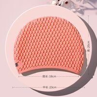 Silicone waterproof swimming cap for women YM620-YU, 20*23 cm