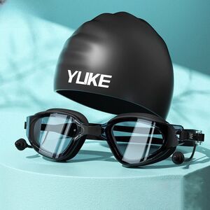 Swimming waterproof anti-fog goggles 6032-YU, diopters from -2.00 to -6.00