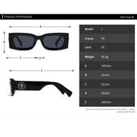 Plastic square sunglasses for women Elit LH188-EL