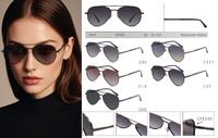 Polarized metal sunglasses for women Leke LK34068
