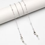 Metal non-slip chain, with pearls, for glasses and masks GL1896