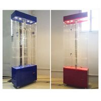 Acrylic floor rotating display stand for glasses, frames, cases and accessories 18006F-1, size 176 * 58 cm