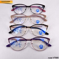 Women's metal eyeglasses with flex hinges Vizzini V7005