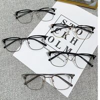 Очки гибридные, металл + TR90 с защитой от синего света Blue Block FENQI F2202