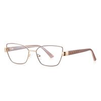 Metal + TR90 plastic Blue Blocker glasses frame for women with UV and blue light protection lenses More FCS3167