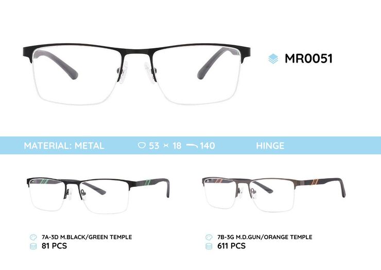 Nylor metal frame with TR-90 temples MR0051