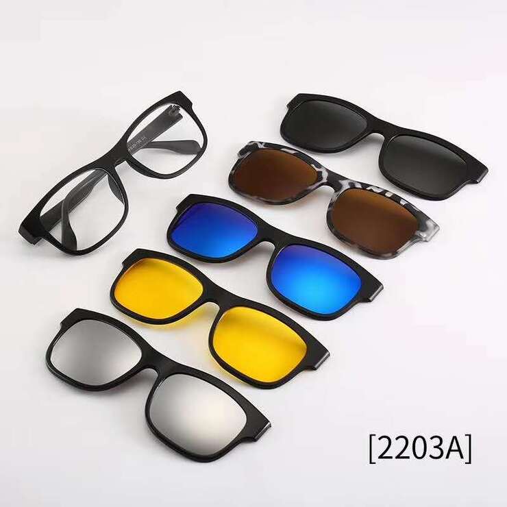 Frames El Dorado with a set of polarized sunglasses bits on the magnet 2203A 每套5件