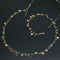 Metal non-slip chain, with color stone, for glasses and masks GL509